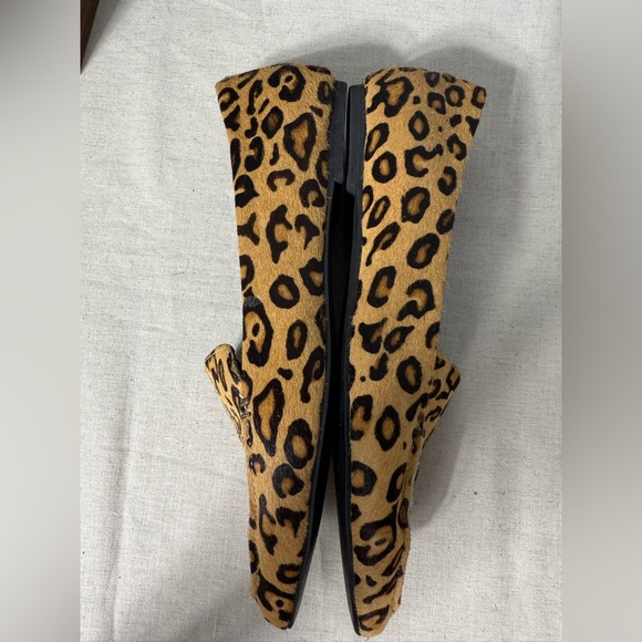 Jeffry Campbell Leopard Print Calf Hair Fur Pointy Toe Flats Womens Size 6.5 M - Picture 3 of 7